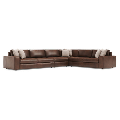 Bernhardt Nest 4-Piece Leather Sectional