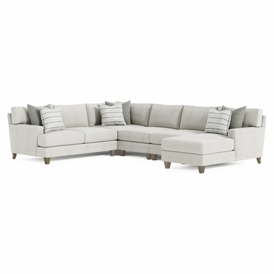Bernhardt Mila 5-Piece Right Facing Fabric Sectional