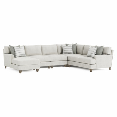 Bernhardt Mila 5-Piece Left Facing Fabric Sectional