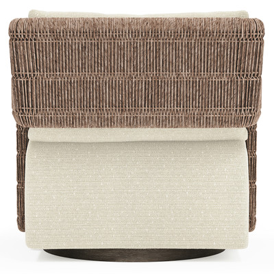 Bernhardt Maldives Outdoor Swivel Chair - Beige/Tan