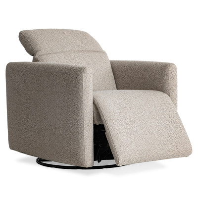 Bernhardt Livvy Fabric Power Motion Swivel Chair