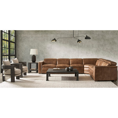 Bernhardt Lioni Leather 4-Piece Power Motion Sectional
