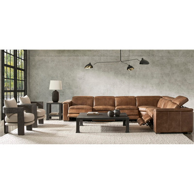 Bernhardt Lioni Leather 4-Piece Power Motion Sectional