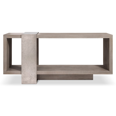 Bernhardt Linea Console Table in Cerused Greige Finish