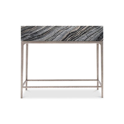 Bernhardt Linea Black Marble Nightstand