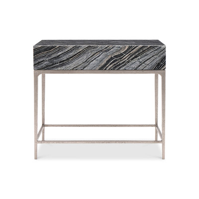 Bernhardt Linea Black Marble Nightstand