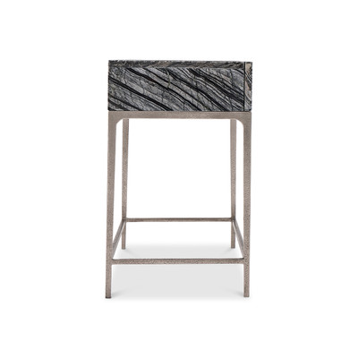 Bernhardt Linea Black Marble Nightstand