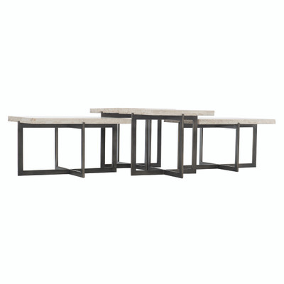 Bernhardt Hathaway Metal Bunching Square Cocktail Table