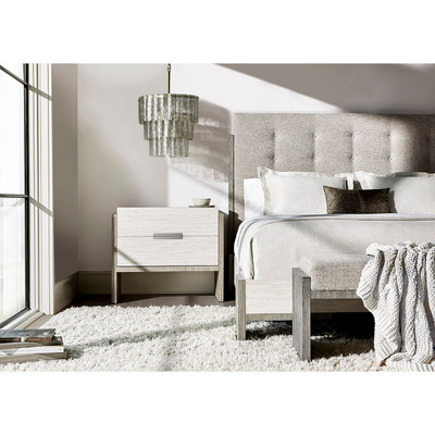 Bernhardt Foundations Upholstered Button Tufted Queen Panel Bed