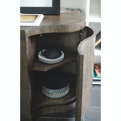 Bernhardt Cerused Charcoal Linea Buffet