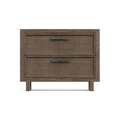 Bernhardt Casa Paros Nightstand with Woven Drawer Fronts