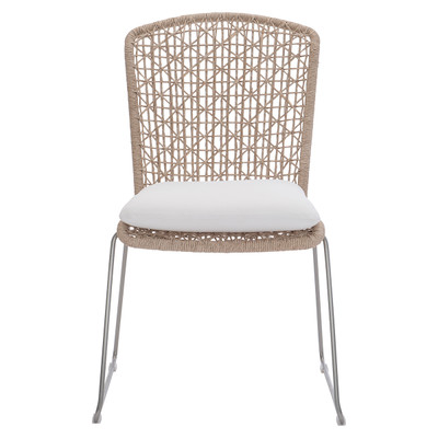 Bernhardt Carmel Outdoor Side Chair with Seat Pad - Quick Ship