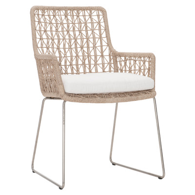 Bernhardt Carmel Outdoor Arm Chair with Seat Pad - Quick Ship