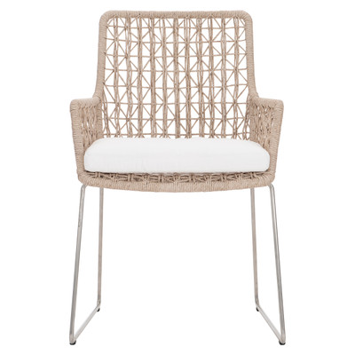 Bernhardt Carmel Outdoor Arm Chair with Seat Pad - Quick Ship