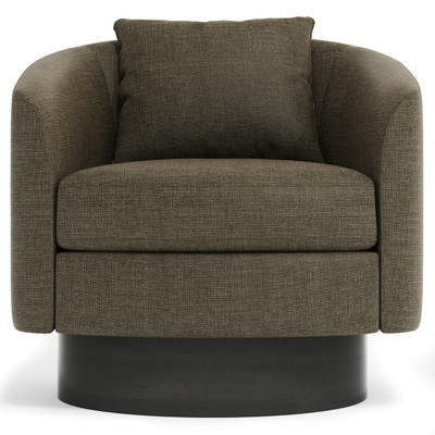 Bernhardt Camino Swivel Chair - Base in Dusk Finish