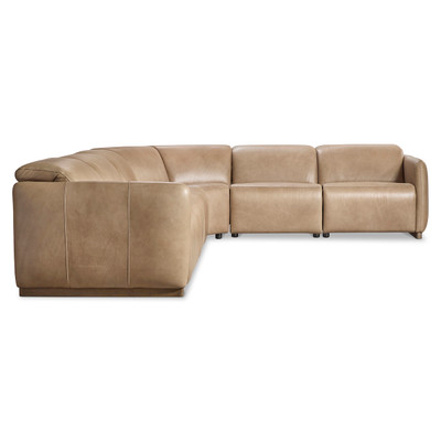 Bernhardt Alta 6-Piece Leather Power Motion Sectional