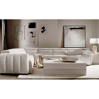 Bernhardt Aldo Fabric Power Motion Sectional