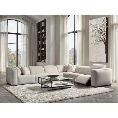 Bernhardt 6 Piece Bliss Fabric Power Motion Sectional
