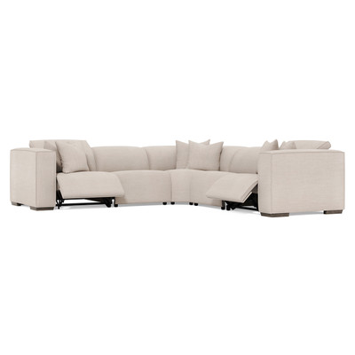 Bernhardt 5 Piece Bliss Fabric Power Motion Sectional