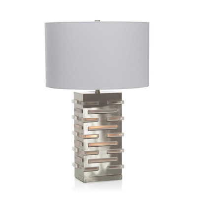 John Richard Acrylic Block Illuminating Table Lamp