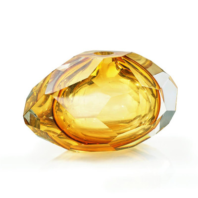 John Richard Amber Crystal Sculpture