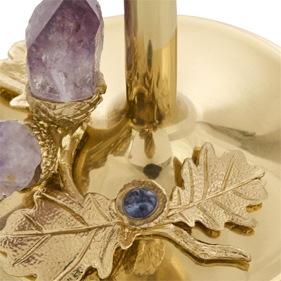 John Richard Amethyst Roots Candleholder - Small