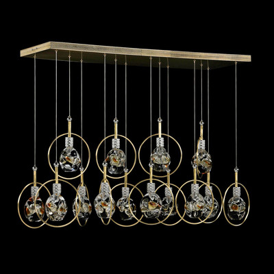 John Richard Bergamo Fourteen-Light Horizontal Chandelier