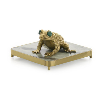 John Richard Brass Frog Napkin Holder