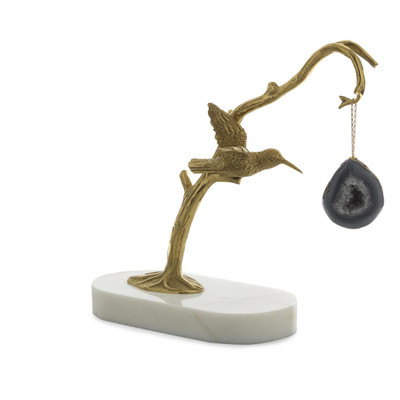 John Richard Brass Sapling Sculpture on Marble