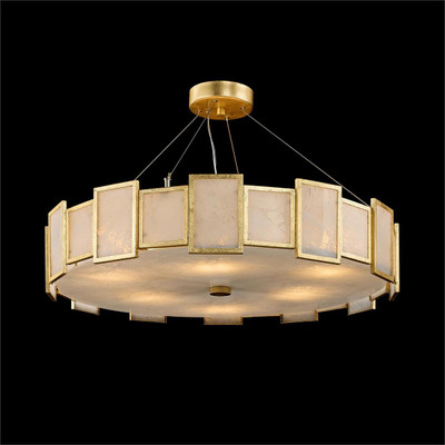 John Richard Calcite Panel Six-Light Chandelier