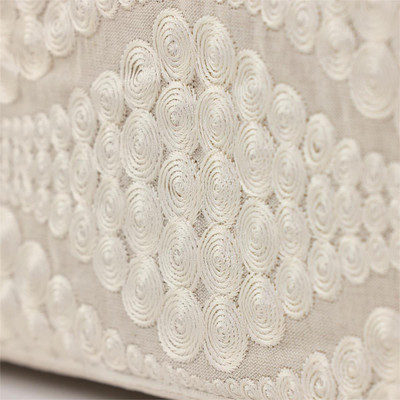John Richard Chelsea Ottoman - Onyx Bisque