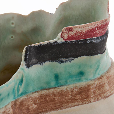 John Richard Chromatic Strata Vase - Wide
