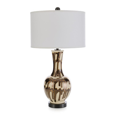 John Richard Drizzled Porcelain Table Lamp