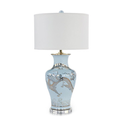 John Richard Dueling Dragons Table Lamp
