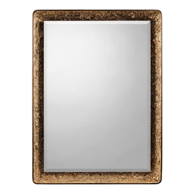 John Richard Gilded Oak Lighted Mirror - Rectangular