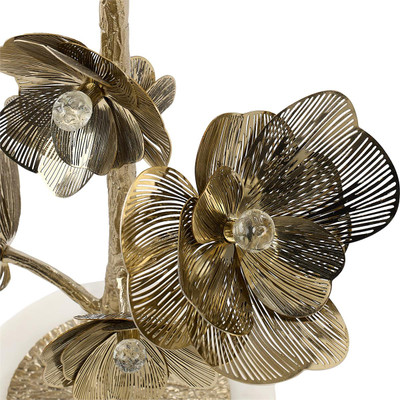 John Richard Golden Camellia Accent Table