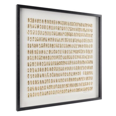 John Richard He Hongbing's Gilded Grid I