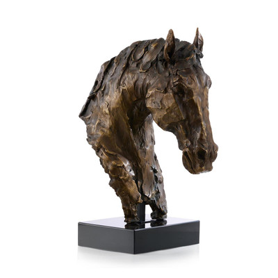 John Richard Horse Bust on Marble