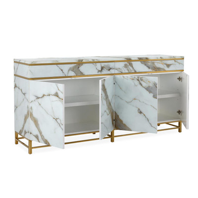John Richard Marbled Four-Door Sideboard