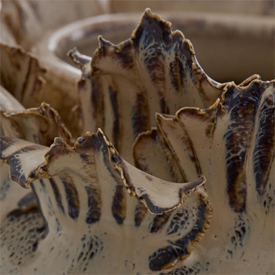 John Richard Porcelain Leaves Vase