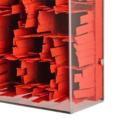John Richard Tony Fey's Weathered Geometry - Red
