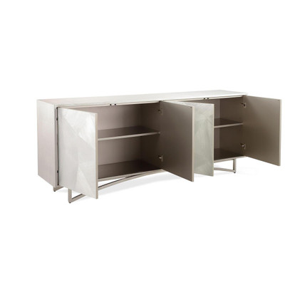 John Richard Vertex Four-Door Sideboard - Silver