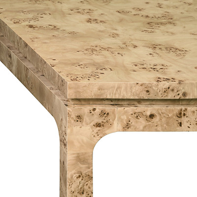 Worlds Away Adams Dining Table - Burl Wood