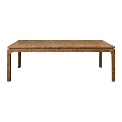 Worlds Away Adams Dining Table - Dark Burl Wood