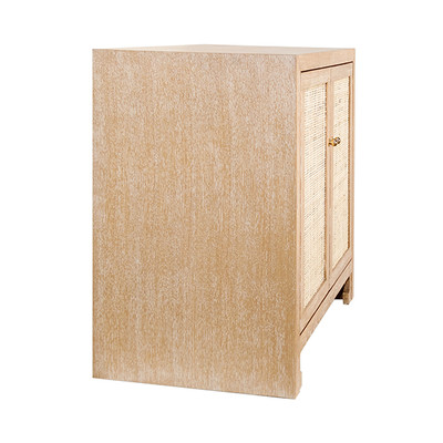 Worlds Away Alden Cabinet - Cerused Oak