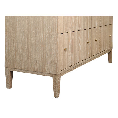Worlds Away Angus Chest - Cerused Oak