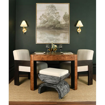 Worlds Away Astor Dining Chair - Espresso Oak