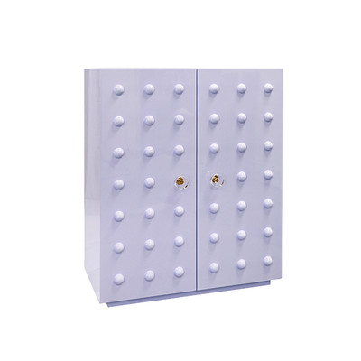 Worlds Away Beau Cabinet - Lavender Lacquer