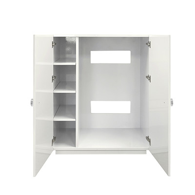 Worlds Away Beau Cabinet - White Lacquer
