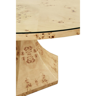 Worlds Away Bryce Dining Table - Burl Wood